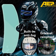 Universal Motorcycle Helmets Anti-fog Patch Visor Lens Helmet Lens Protective Film for Against UV Rain Motorcycle Accessories 2024 - buy cheap