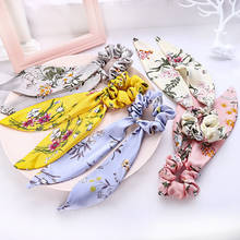 2020 Vintage Print Scrunchie Hair Accessories Women Hair Band Girls Scrunchies Hair Ties opaski do włosów gumki do wlosow 2024 - buy cheap