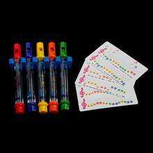 Set of 5 Water Flutes Music Song Sheets Instruments Kids Fun Children Bath Toy Y4UD 2024 - buy cheap