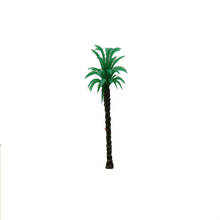 300 шт 5 см Архитектура пластиковая Пальма зеленый ствол дерева модель весы для Фотофон с изображением Морского Пейзажа игрушки Моделирование Сценарий Миниатюрные модели здания 2024 - купить недорого