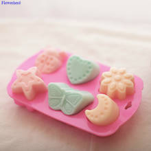 New Food Grade Fondant Cake Silicone Mold Heart Moon Star Shape Handmade Soap Mold DIY Chocolate Mold Soap Making Supplies 2024 - buy cheap