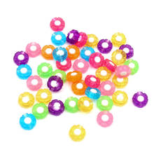 50Pcs Mixed Round Flower Acrylic Double Beads For Jewellery Marking Loose Spacer Beads Bracelet Necklace Charm Jewelry Finding 2024 - buy cheap