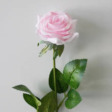 Lindo flor e rosa artificial de seda com 30 flash, flores para festa de casamento e presente de dia dos namorados 2024 - compre barato
