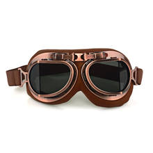 Óculos de proteção para motociclismo, óculos de motocicleta incrível com proteção uv, do google retrô 2024 - compre barato
