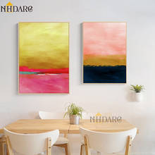 NHDARC-pintura en lienzo para decoración del hogar, póster colorido puro de estilo abstracto, imágenes artísticas de pared para sala de estar 2024 - compra barato