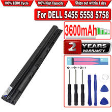 HSABAT 3600mAh M5Y1K Laptop Battery for DELL 5455 5558 3000 3560 3570 3560 15 3000 5759 Notebook Battery GXVJ3 HD4J0 KI85W 2024 - buy cheap