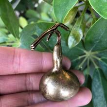 CHINA antique Pure copper bronze fengshui safety lovely gourd small Statue Metal crafts family decorations 2024 - buy cheap