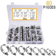 Hose Clamps Assortment 100% 304 Stainless Steel Adjustable Worm Gear Hose Clamps,Fuel Line Clamp for Plumbing Automotive 2024 - buy cheap