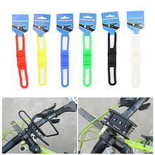 Faixa de silicone para bicicleta mtb, fita de suporte para celular, lanterna, acessórios para bicicleta 2024 - compre barato