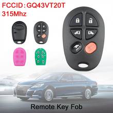 315Mhz 6 Buttons Car Remote Key Fob GQ43VT20T Fit for 2009 2010 2011 2012 2013 2014 2015 2016 Toyota Sienna 2024 - buy cheap