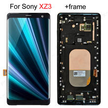 Nenhum lcd morto para sony xz3 lcd display touch screen digitador assembléia substituição para sony xperia xz3 h9493 h8416 h949 6.0 polegada 2024 - compre barato