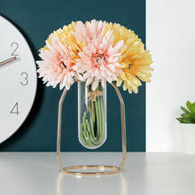 Flores de imitación de Gerbera de alta calidad para decoración del hogar, soporte de boqué de boda, flor de plomo para pared, simulación de flores 2024 - compra barato