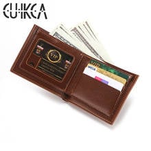 CUIKCA Men Wallets PU Leather Wallet Carteras Card Holder Carteira Masculina Bifold Wallet  Mini Wallets Minimalist Wallet 2024 - buy cheap