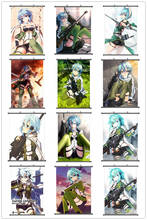 Coscase Japanese Anime Sword Art Online II SAO  Asada Shino Decorative Pictures Home Decor Wall Scroll Poster 2024 - buy cheap
