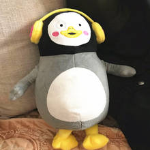 Pinguim macio bonito dos desenhos animados de pelúcia animal pinguim boneca brinquedo sofá travesseiro almofada decoração do quarto boneca para crianças presente da menina 2024 - compre barato