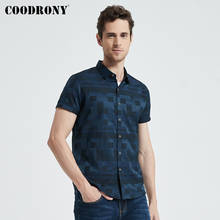 COODRONY Short Sleeve Shirt Men Clothes 2020 Summer Mens Shirts Casual Slim Fit Plaid Camisa Masculina Cotton Chemise Homme 8701 2024 - buy cheap