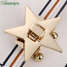 Bowarepro-cierre giratorio de Metal con forma de estrella, accesorio para bolso de hombro, monedero, alta calidad, 1 unidad 2024 - compra barato