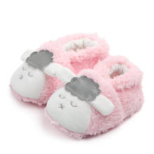 Winter Warm Baby Shoes Cartoon Coral Fleece Small Sheep Baby Girl Boy Toddler Shoes Comfortable Soft Bottom Newborn Infant Shoes 2024 - buy cheap