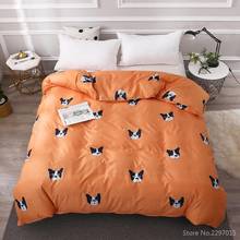 Laranja bulldog impresso capa de edredão nova moda menino menina colcha capa 1pc consolador cobertor caso gêmeo completa rainha rei dropshipping 2024 - compre barato