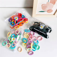 50pcs/Set Girls Colorful Nylon Small Elastic Hair Bands Children Adult Ponytail Holder Rubber Bands Headband Hair Accessories 2024 - buy cheap