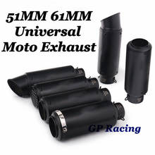 51mm 61mm Universal Exhaust Motorcycle Escape Moto Muffler DB Killer For Cafe Racer Dirt Bike MT09 GSR750 LTZ400 FZ6 PXC125 Z900 2024 - buy cheap