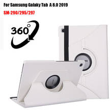 Capa 360 rotativa para samsung galaxy tab a, capa para tablet de couro pu com suporte 8.0 e 297 polegadas, t290 2024 - compre barato