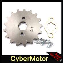 Motorcycle 420 17 Tooth 17mm Front Chain Sprocket For 50cc 90cc 110cc 125cc Engine ATV Quad 4 Wheeler Pit Dirt Motor Bike 2024 - buy cheap