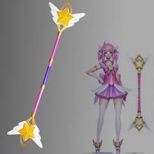 LOL Lux Star Guardien-varita mágica rosa de PVC para Cosplay de chica, accesorios de armas para Halloween, carnaval, fiesta de fantasía de Navidad 2024 - compra barato