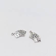 15 pcs Alloy Playing cards charms fit DIY handmade Man woman necklace earring bracelet charms for Jewelry Making carft  souvenir 2024 - buy cheap