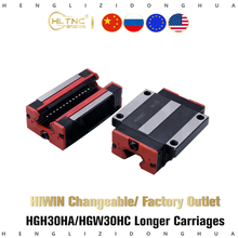 Rodamientos lineales intercambiables con riel lineal HIWIN 30mm HGH30HA/HGW30HC, carruajes más largos para fresado cnc, venta directa de fábrica 2024 - compra barato