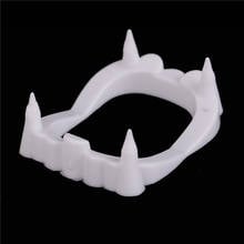 Disfraz de Halloween para baile de máscaras, Accesorio luminoso para disfraz de vampiro, dientes falsos de Dracula, monstruo de Halloween, hombre lobo, Zombie, colmillos 2024 - compra barato