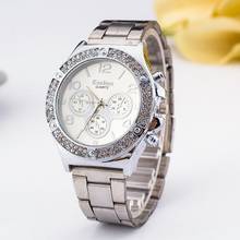 Женские часы Relogio Feminino, роскошные брендовые кварцевые часы из нержавеющей стали, женские наручные часы с бриллиантами 2024 - купить недорого