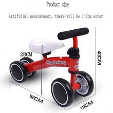 Brinquedo para crianças de 1-3 anos de idade carro de equilíbrio de quatro rodas sem pedais, carro de torque, carro de quatro rodas, veículo de brinquedo 2024 - compre barato