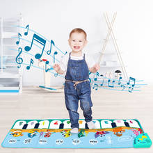 Tapete Musical con Teclado de Piano para bebé, Alfombra de juego táctil para gatear, instrumento multifuncional, juguetes educativos para niños 2024 - compra barato