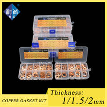 Copper washer 15 size M5 M6 M8 M9 M10 M12 M14 M16 M18 M20 T3 ORing washer seal marine washer flat ring cover repair box 2024 - buy cheap