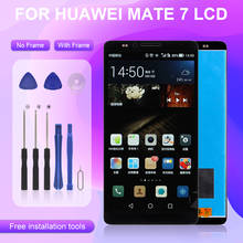 Catteny 6,0 ''ЖК-дисплей для Huawei Ascend Mate 7 MT7-L09 MT7-CL00 ЖК-дисплей с сенсорным экраном дигитайзер панель в сборе Бесплатная доставка 2024 - купить недорого