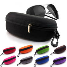 1PCS Portable Zipper Eye Glasses Box Sunglasses Clam Shell Hard Eyewear Case Protector Bag Glass Storage Organizer 2024 - buy cheap