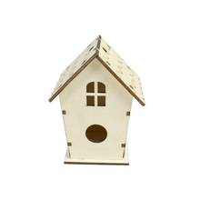 Natural Wooden Bird House Nest Creative DIY Handmade Crafts Decorative Simulated Box for Bluebird Finch Wren Chickadee Bird Hous 2024 - buy cheap