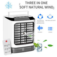 Ventilador de aire acondicionado con control remoto, minienfriador de aire, modo de tres engranajes, envío directo 2024 - compra barato