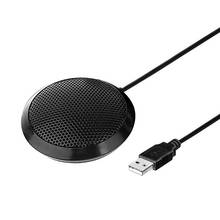 USB Conference Microphone 360 Degree Omnidirectional Condenser PC Microphones USB2.0 Plug 1.8 m for Video Meeting Gaming Chating 2024 - buy cheap