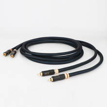 Пара G5 Top 5N OFC из чистой меди посеребренный RCA соединительный кабель, WBT-0144 разъем аудио кабель 2024 - купить недорого