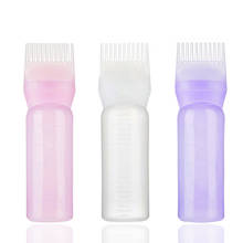 Aplicador de frasco de tintura de cabelo vazio, 120ml, de plástico com aplicador, dispensação de escova, frasco de tingimento de cabelo para salão de beleza 2024 - compre barato