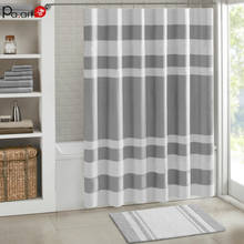 Wide Strip Bathroom Shower Curtain Gray Bathroom Curtain Set Polyester Shower Curtains American Basic Fabric Shower Curtain 2024 - buy cheap