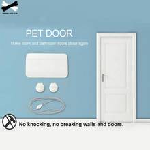 Дверь для домашних животных, идеальный дизайн, тренировочные Домашние животные, открытые двери самостоятельно, без сверления, легкая установка для больших строительных кошек 2024 - купить недорого
