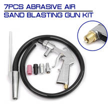 7Pcs Abrasive Air Sand Blasting Gun Kit 1 Steel Nozzle 1 Ceramic Nozzle 1 Sand Suction Pipe Industrial Sandblaster 2024 - buy cheap