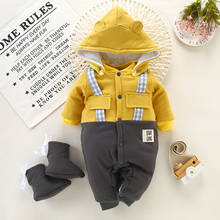 Newborn Baby Girls Rompers Winter Infant Cotton Clothes Kids Baby Boys Clothes Overalls Snowsuit Hoodies Warm Outwear Jumpsuit 2024 - buy cheap