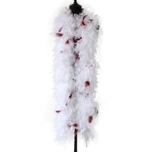 90G Marabou Turkey Feather Boas For Clothes Sewing Shawl Ribbon Decoration Carnival Accessories Dress With Feather For Crafts 2M 2024 - buy cheap
