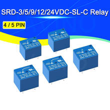 5PCS Relay SRD-5VDC-SL-C SRD-12VDC-SL SRD-3VDC SRD-9V relays 4/5PINS 12V DC High Quality Javino 2024 - buy cheap