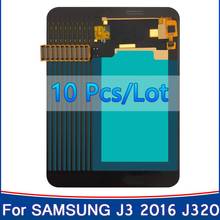 Pantalla LCD para SAMSUNG Galaxy J3 2016, montaje de digitalizador con pantalla táctil, J320, J320F, J320FN, 10 Uds. 2024 - compra barato
