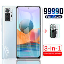 screen protector tempered glasses for xiaomi redmi note 10 note10 pro camera lens back hydrogel film readmi note 10 pro glas 2024 - buy cheap